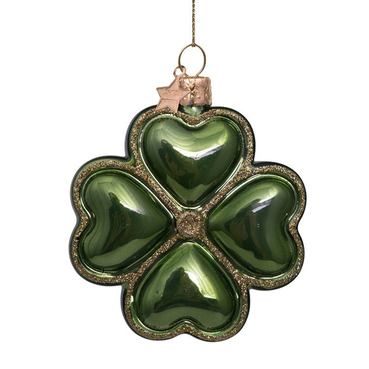 Green Opal Clover Ornament