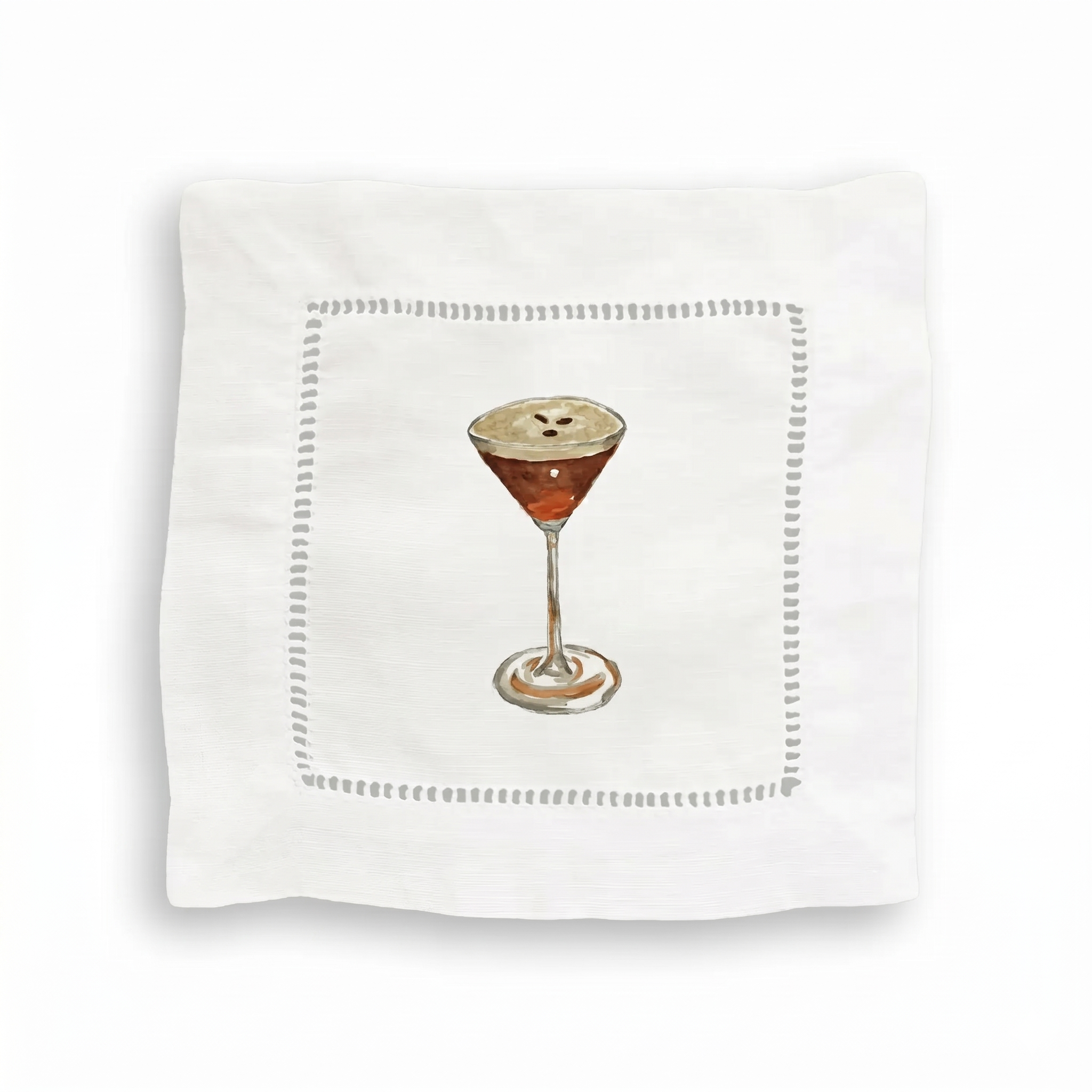 Espresso Martini Linen Cocktail Napkins