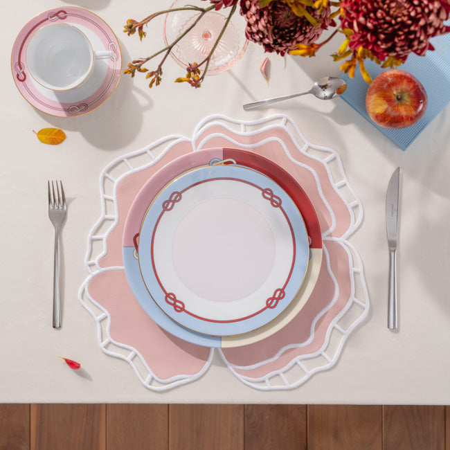 Pink Eclipse Faux Leather Placemat - Set of 6