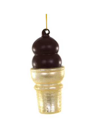 Chocolate Dipped Cone Ornament