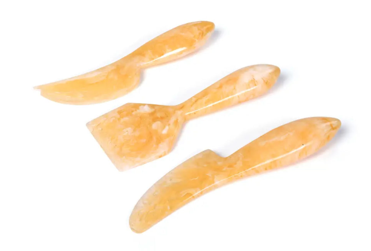 Peach Resin Cheese Knife Set
