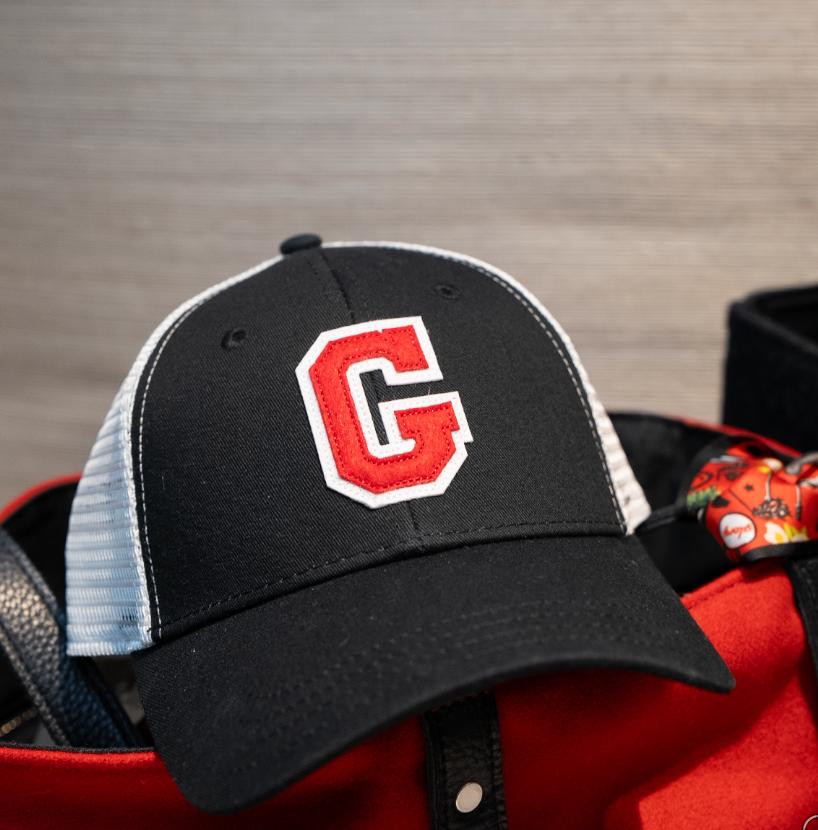 Georgia Block G Trucker Hat in Black