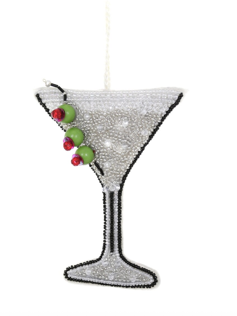 Sequin Martini Ornament