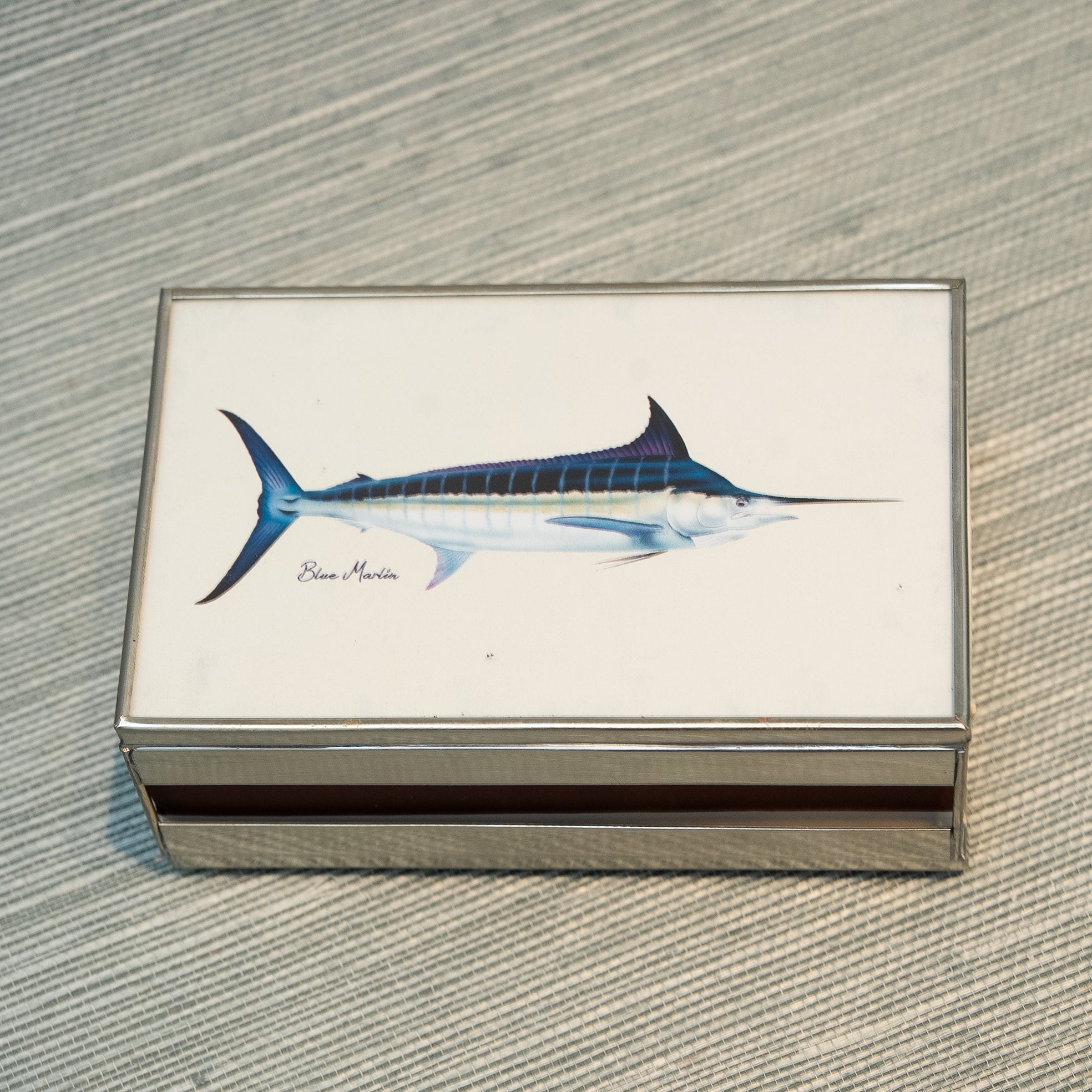 Blue Marlin Matchbox Cover