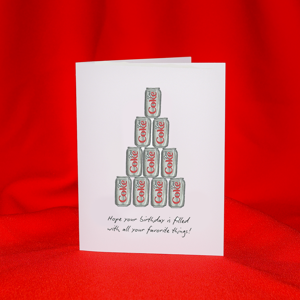 Diet Coke Birthday Card