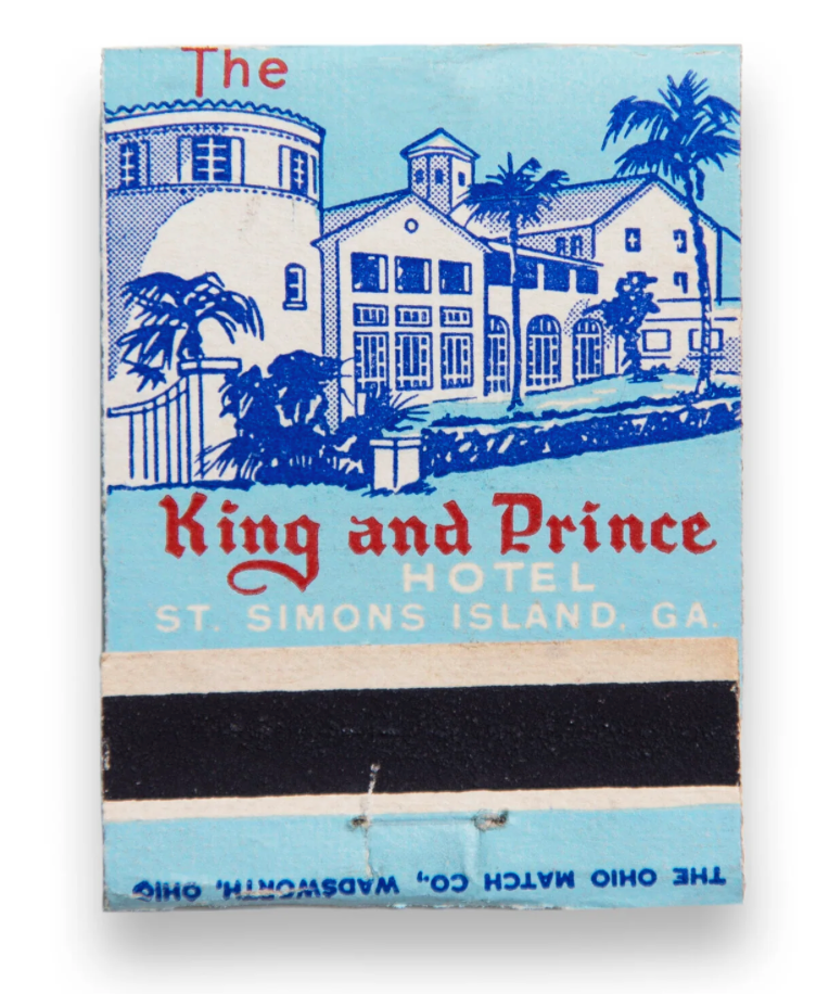 The King and Prince Hotel Matchbook Print -Print Only