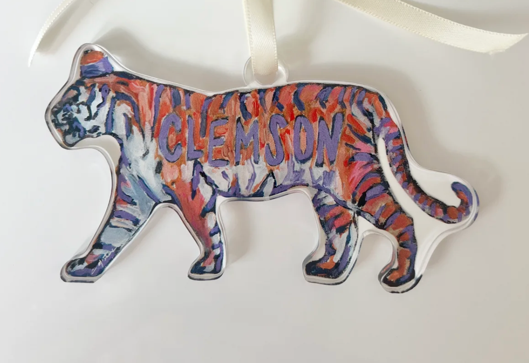 Clemson Tiger II Acrylic Ornament