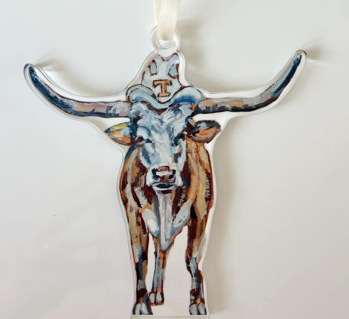 Texas Longhorn Acrylic Ornament