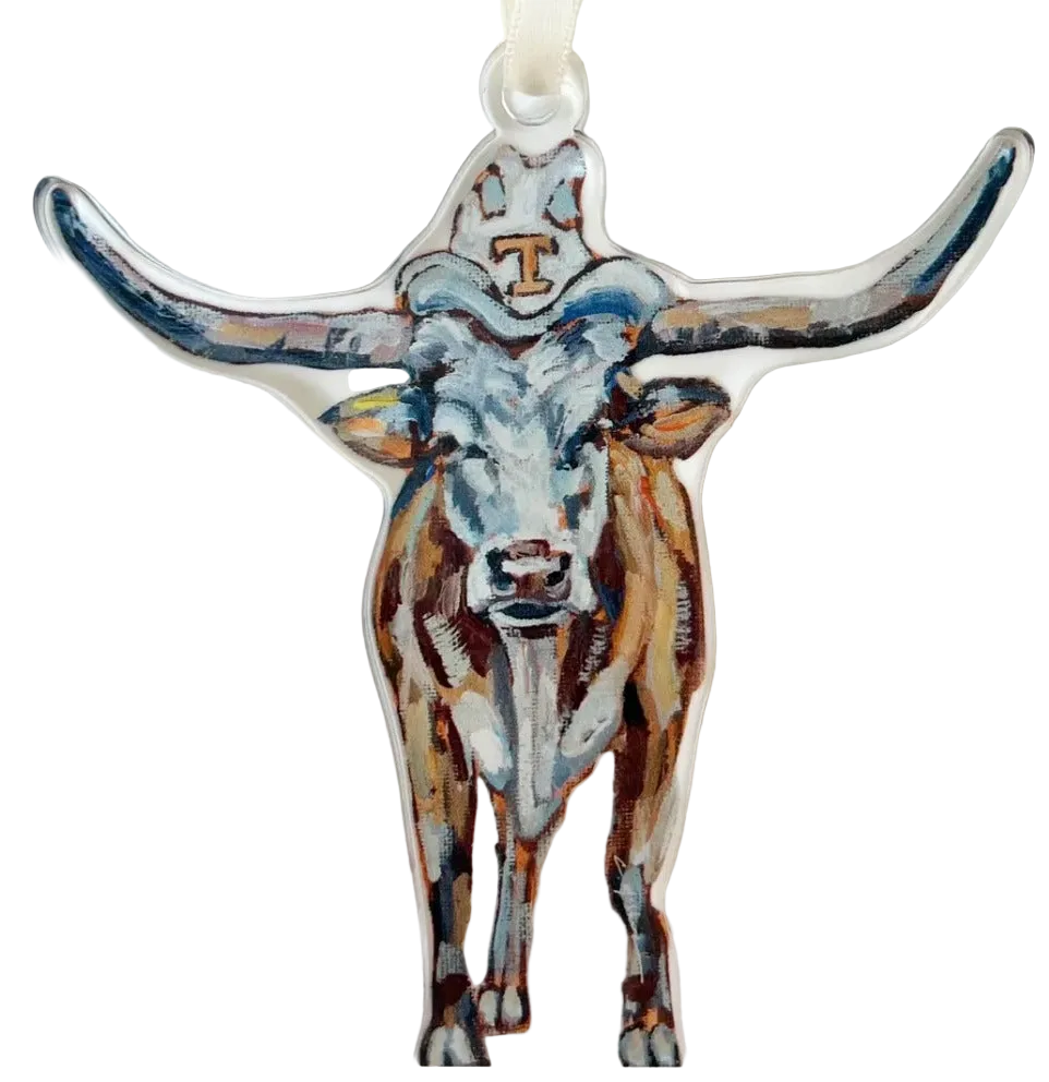 Texas Longhorn Acrylic Ornament