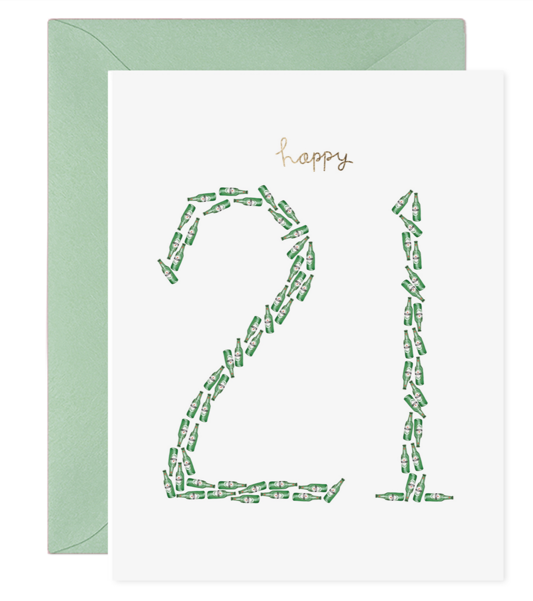 Happy 21 Card
