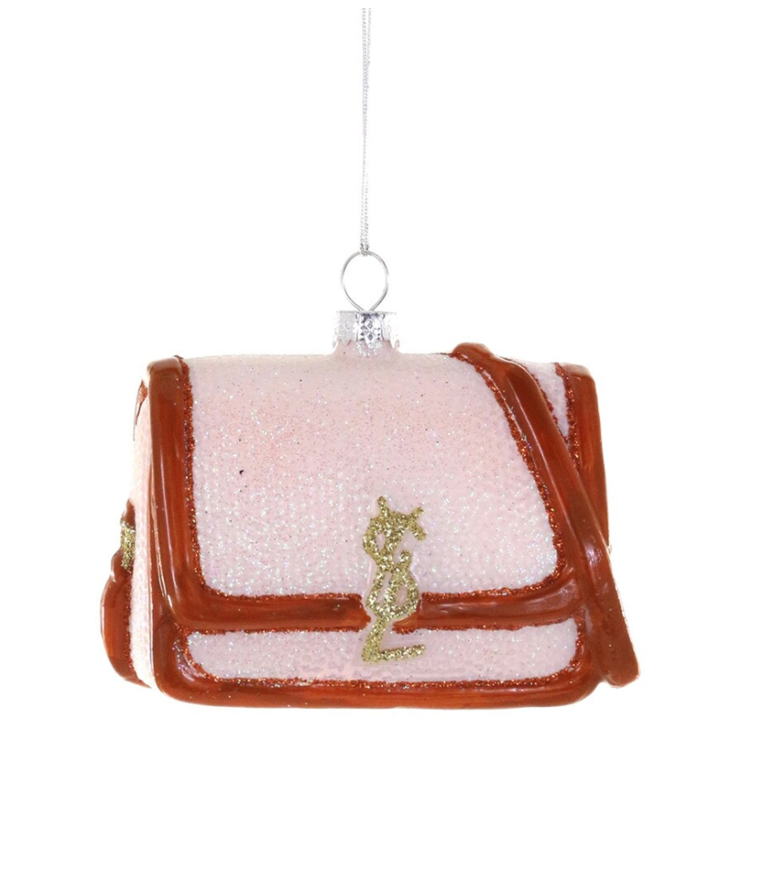 Bag With Leather Trim (YSL Bag) Ornament