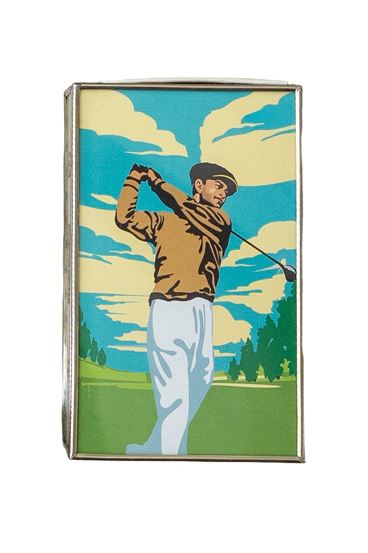 Golfer Matchbox Cover