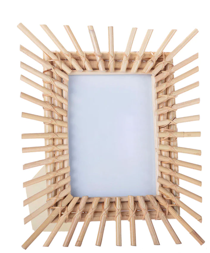 Bamboo Sunburst Rectangle Frame 4x6