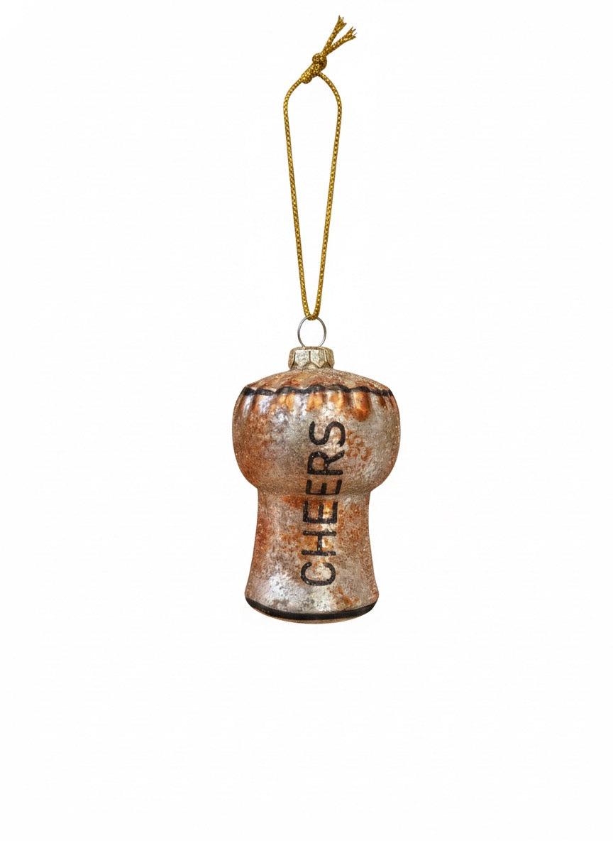 Champagne Cork Ornament