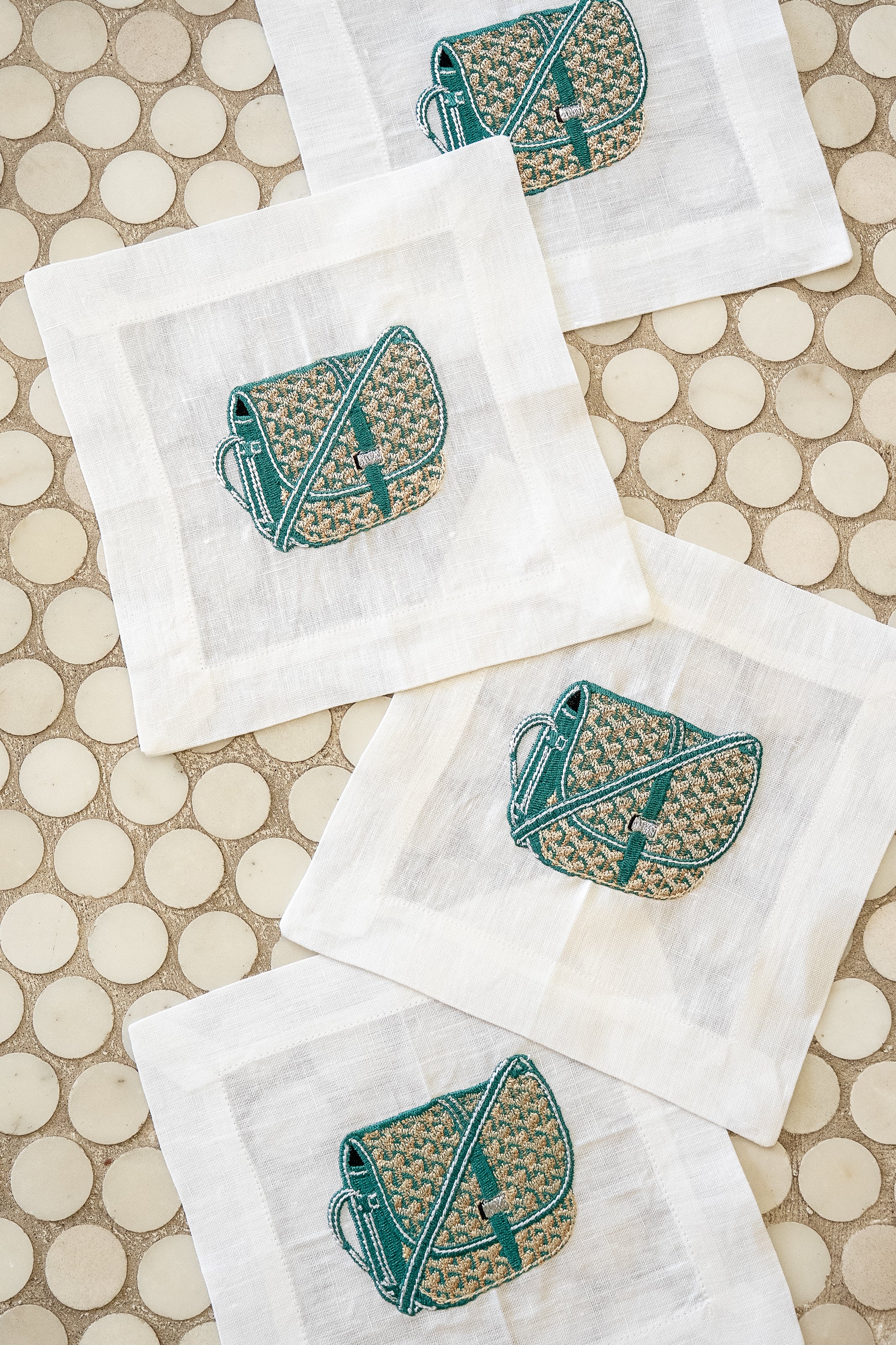 Goyard Handbag Cocktail Napkins