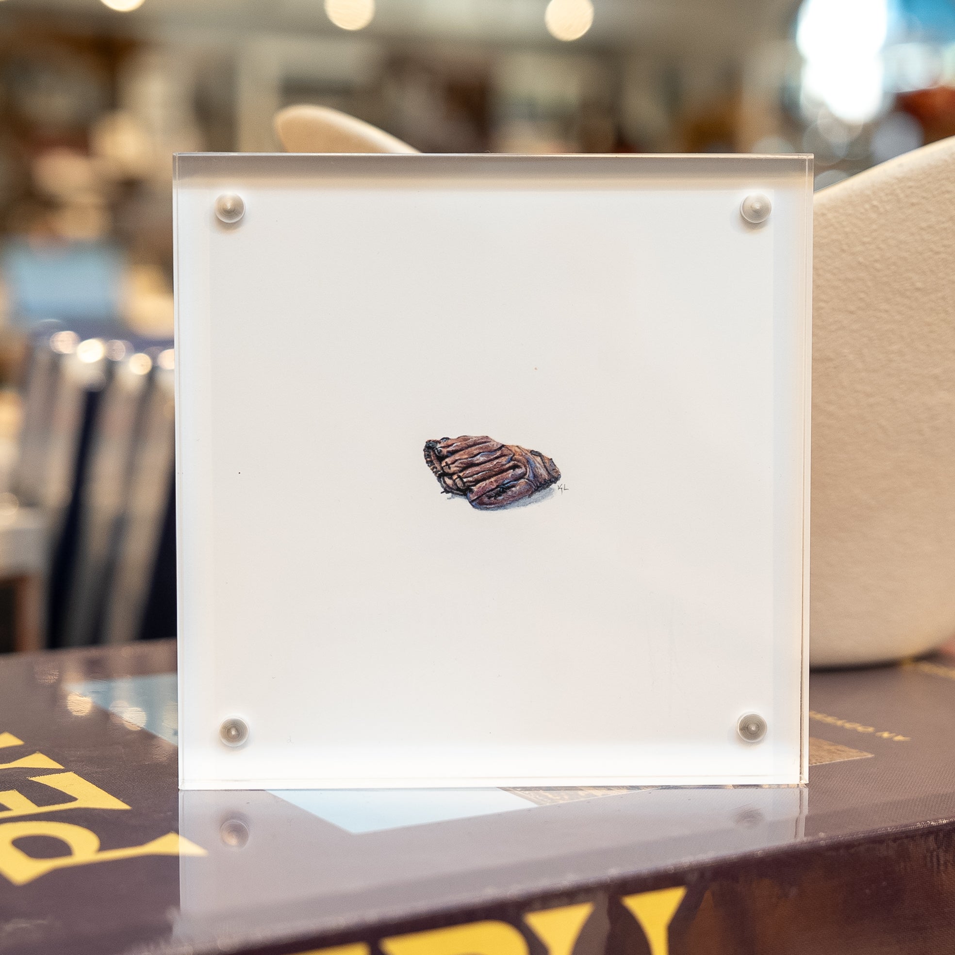 Baseball Glove Watercolor Painting - Art Print