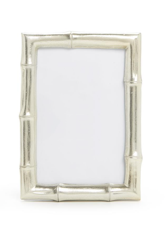 Silver Faux Bamboo Photo Frame 4X6