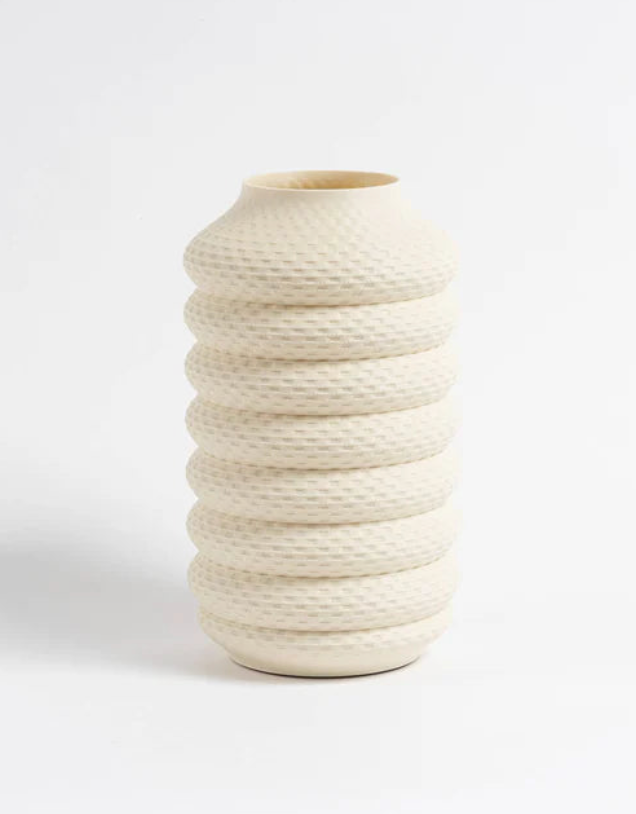 Eggshell Rattan Vase