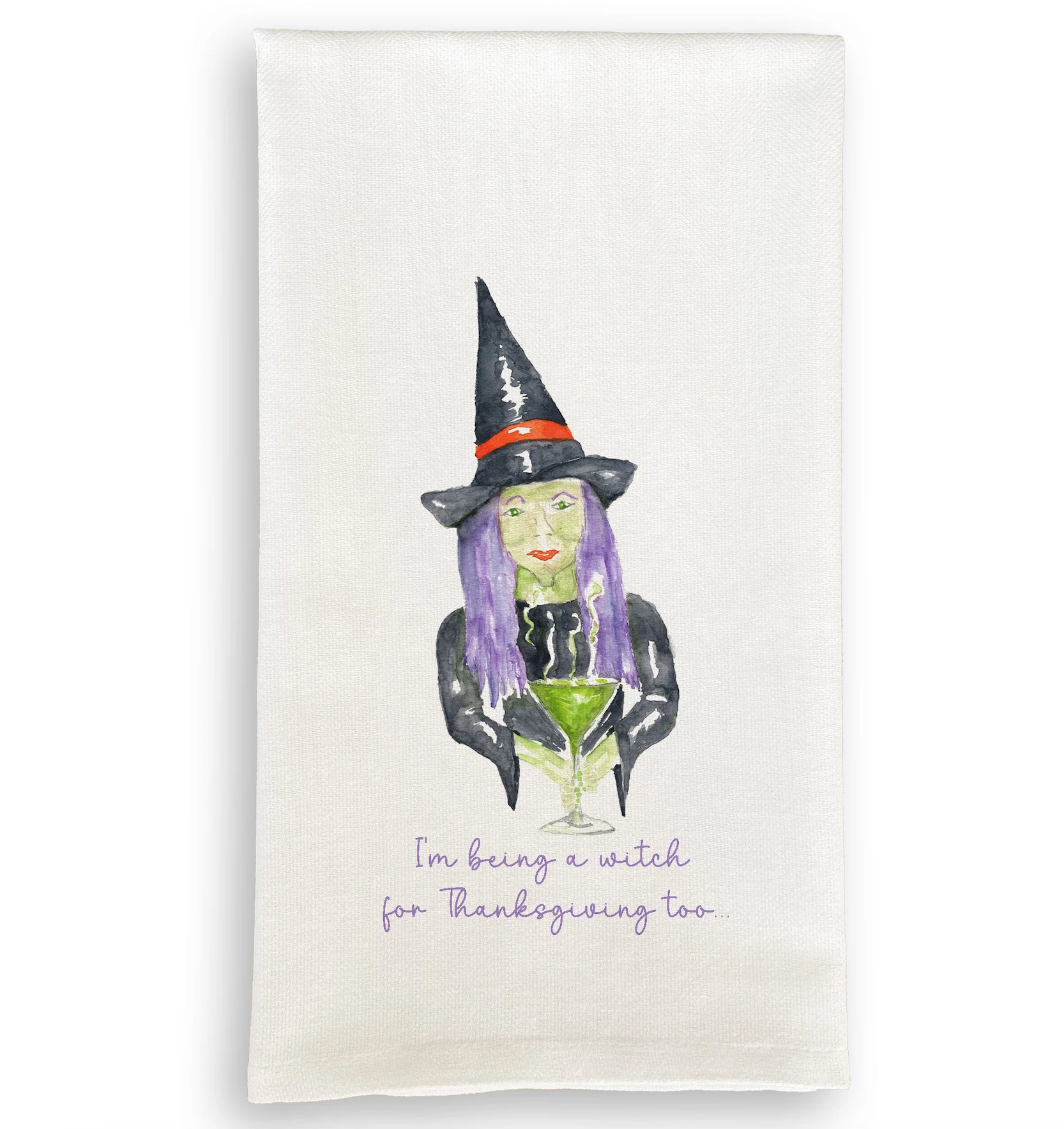 I'm Being A Witch Dish Towel