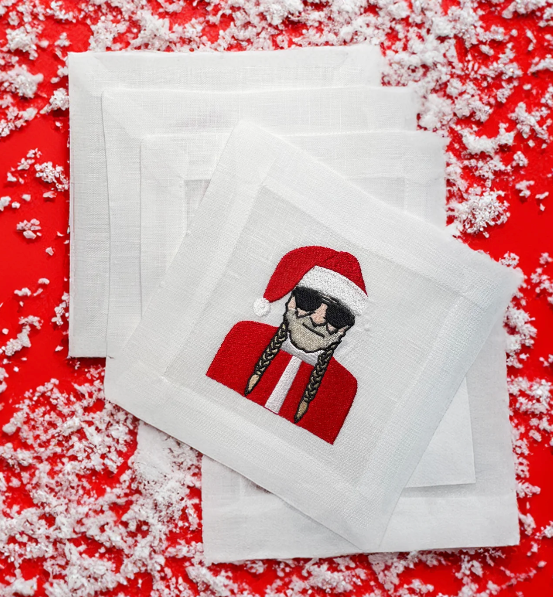 Cocktail Napkins - Santa Willie