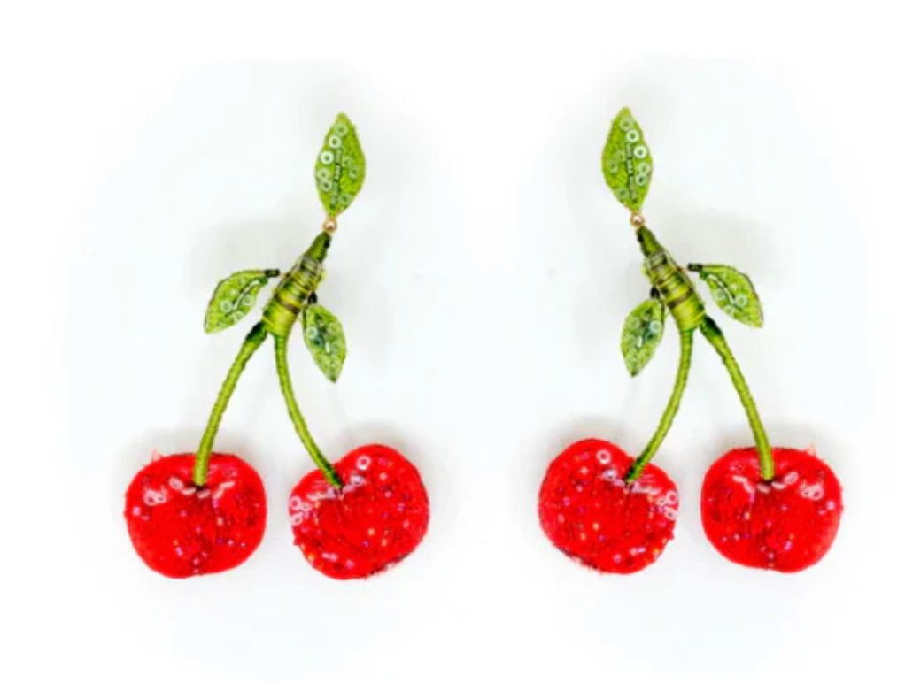 Sweetheart Cherry Earrings