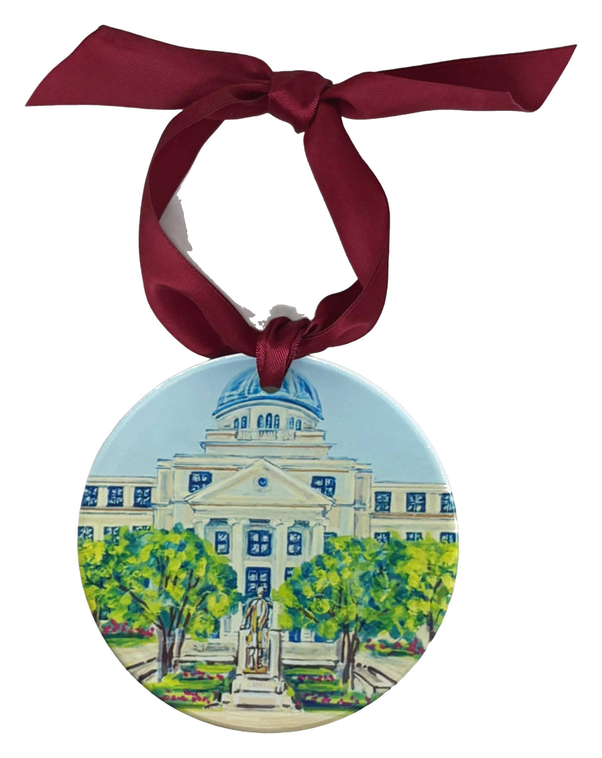 Texas A&M Landmark Acrylic Disc Ornament