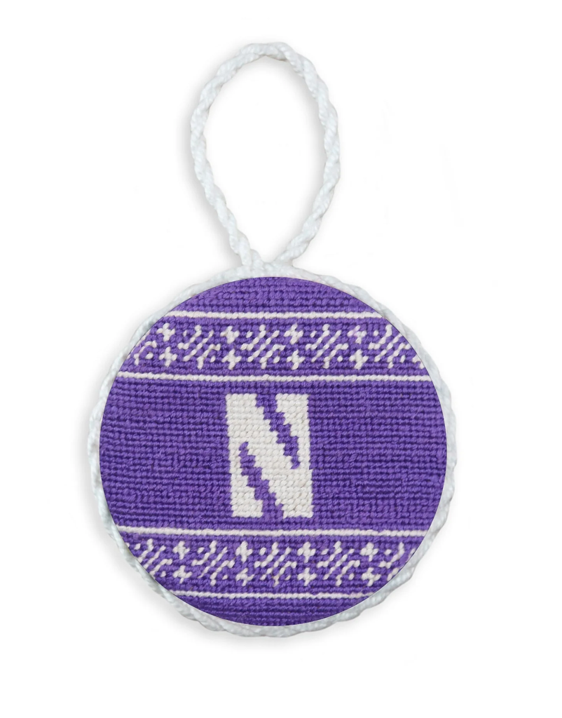 Northwestern Fairisle Ornament