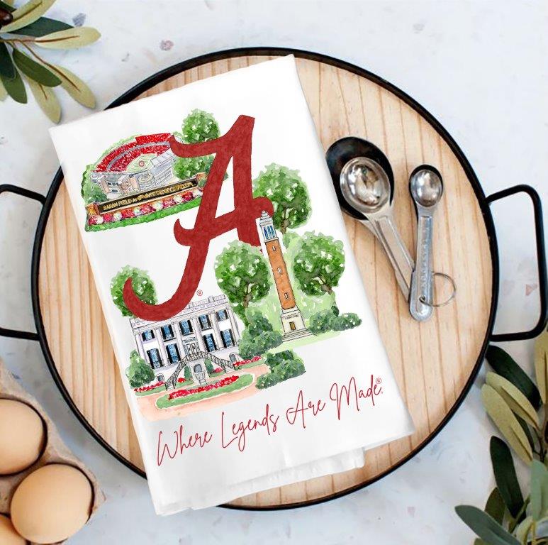 Alabama Landmark Tea Towel