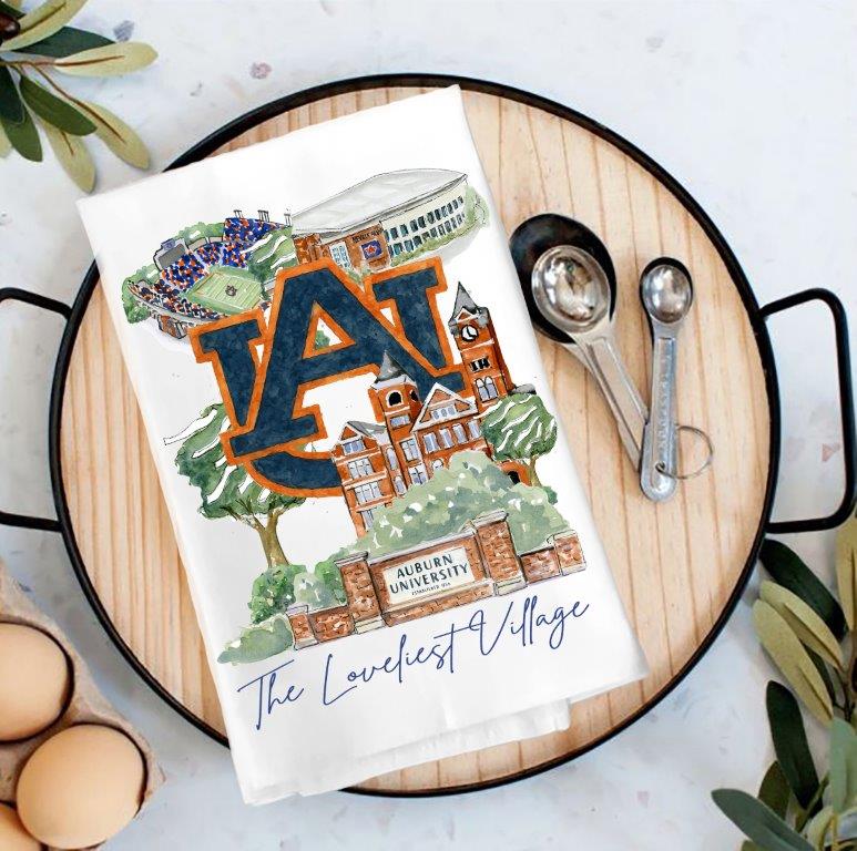 Auburn Landmark Tea Towel