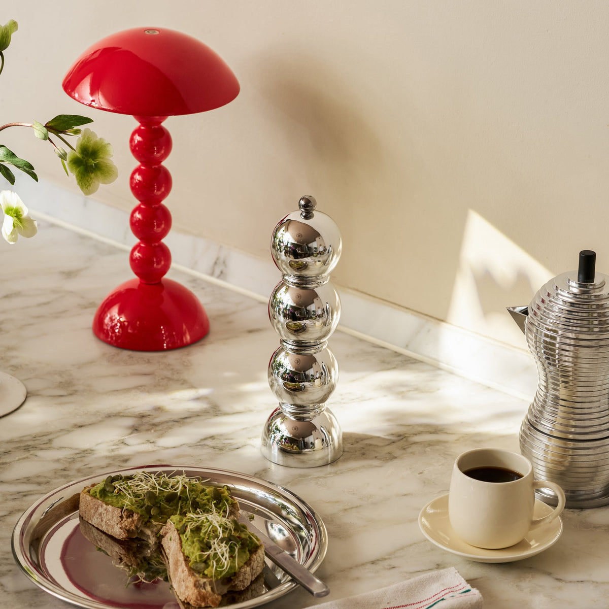Bobbin LED Lamp - Red
