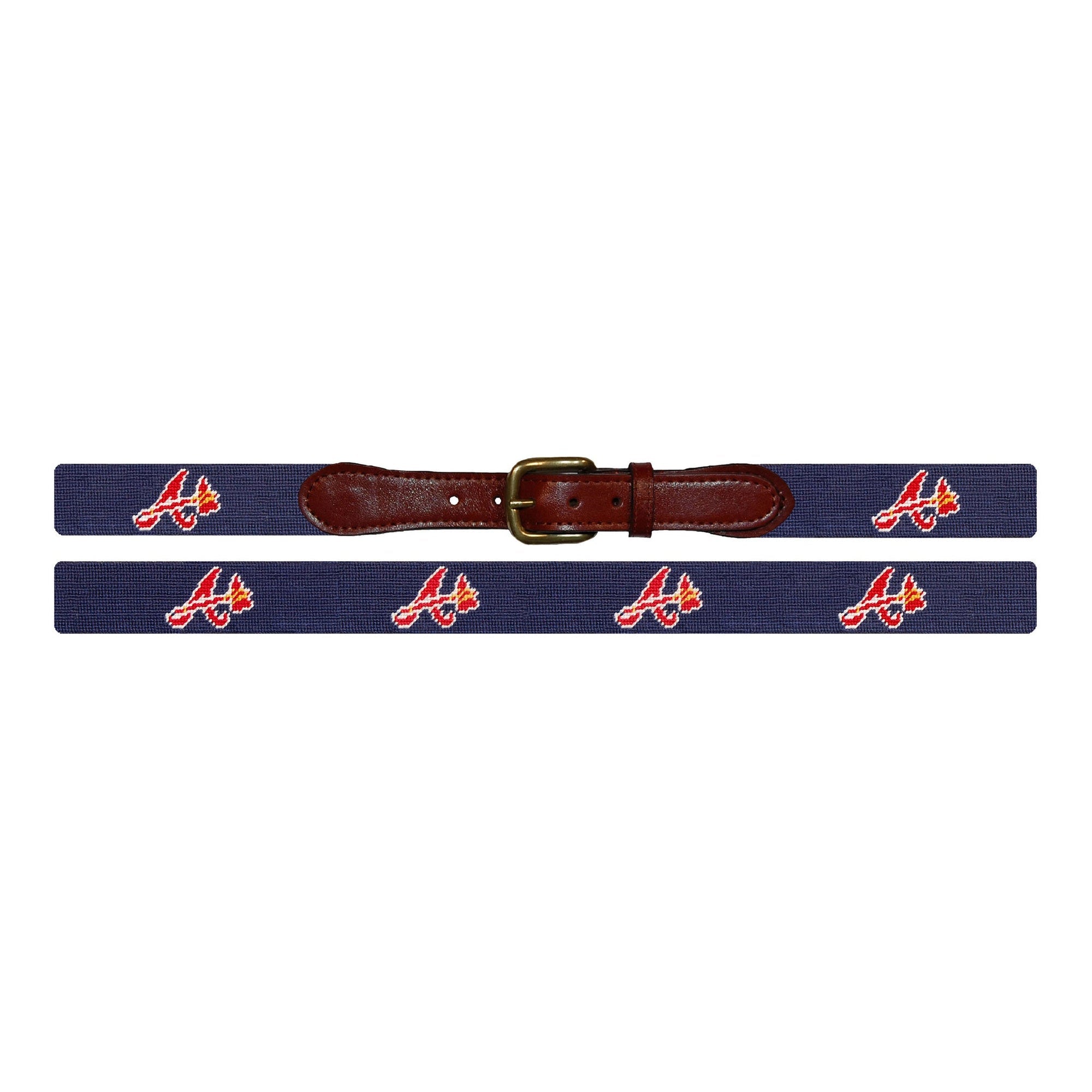 Atlanta Braves Needlepoint Belt
