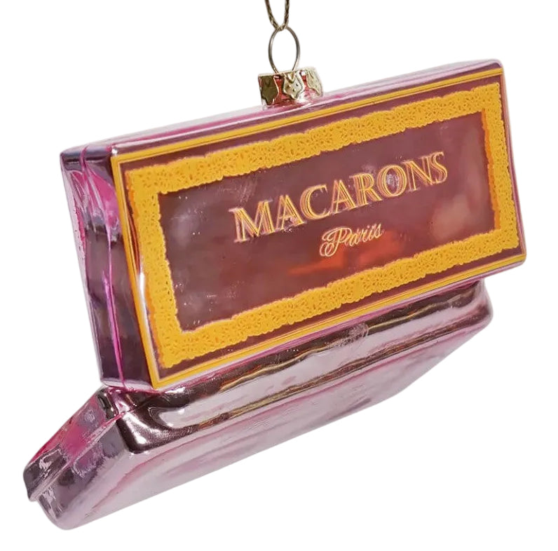 PINK BOX OF MACARONS ORNAMENT
