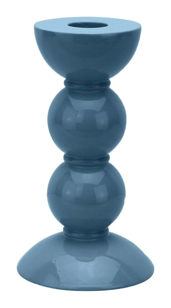 Medium Bobbin Candlestick - Chambray