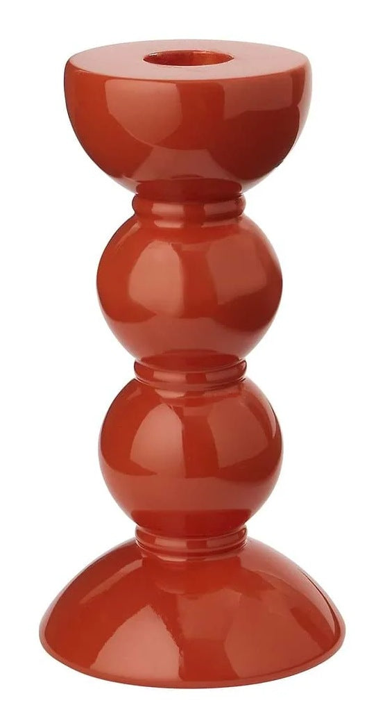 Medium Bobbin Candlestick - Orange