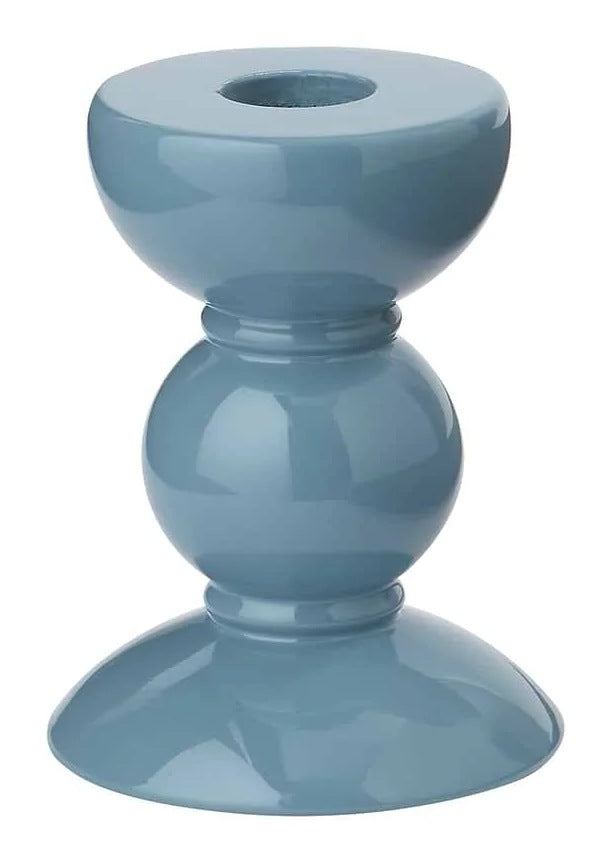Small Bobbin Candlestick - Chambray