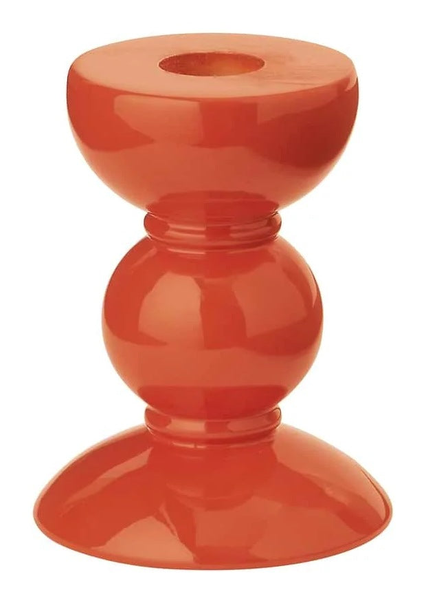 Small Bobbin Candlestick - Orange