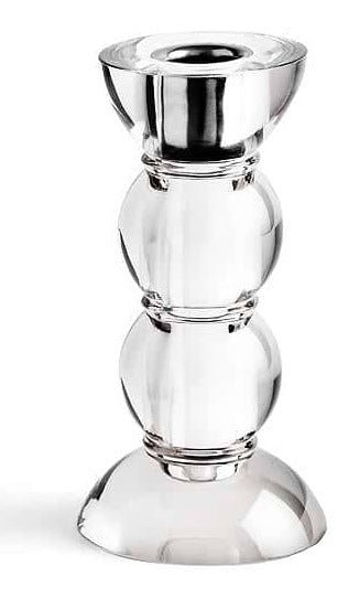 Medium Icy Bobbin Candlestick - Clear