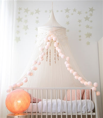 Strand of 20 Cotton Ball String Lights
