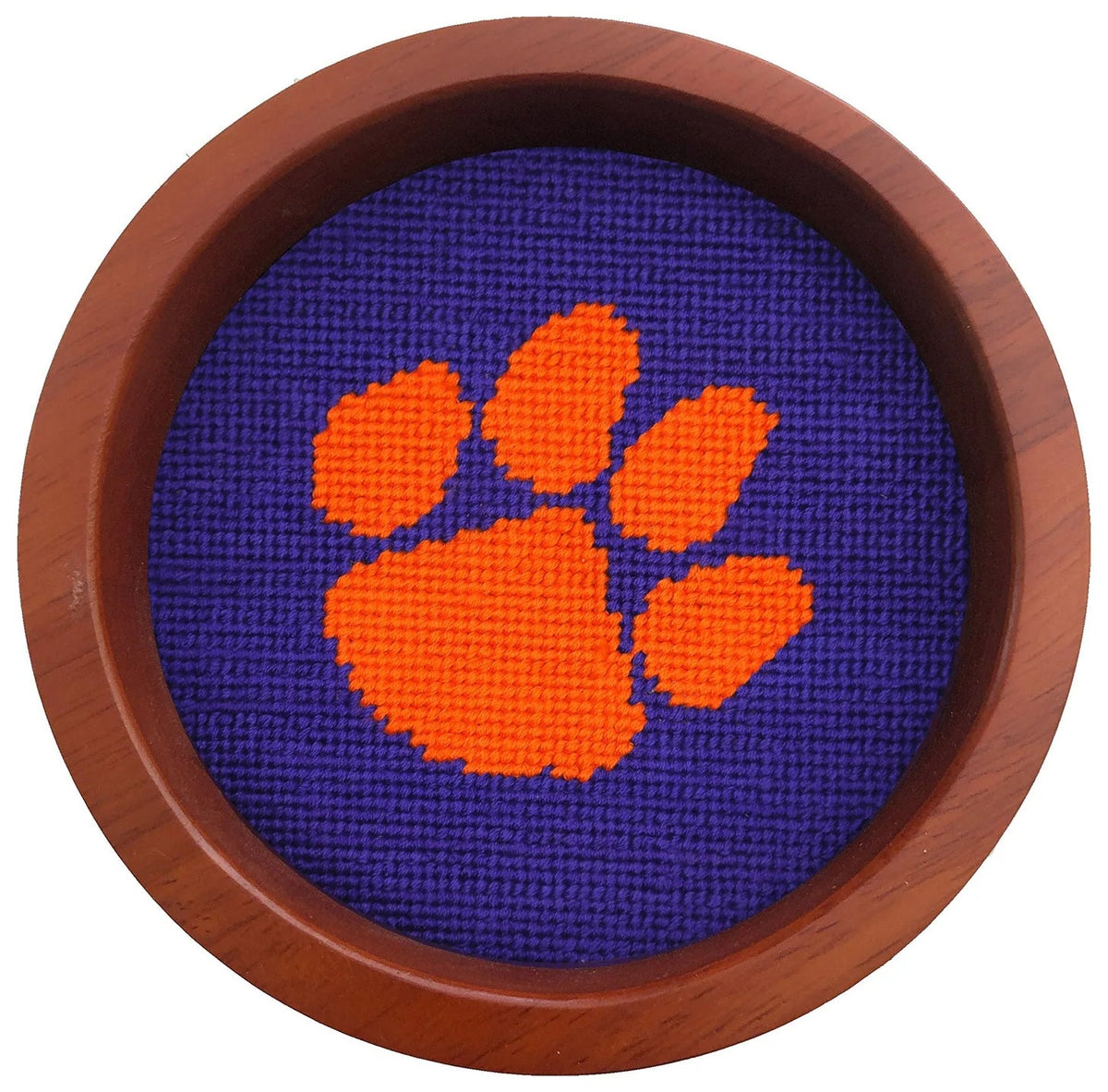 Clemson Wine Bottle Coaster (Purple)