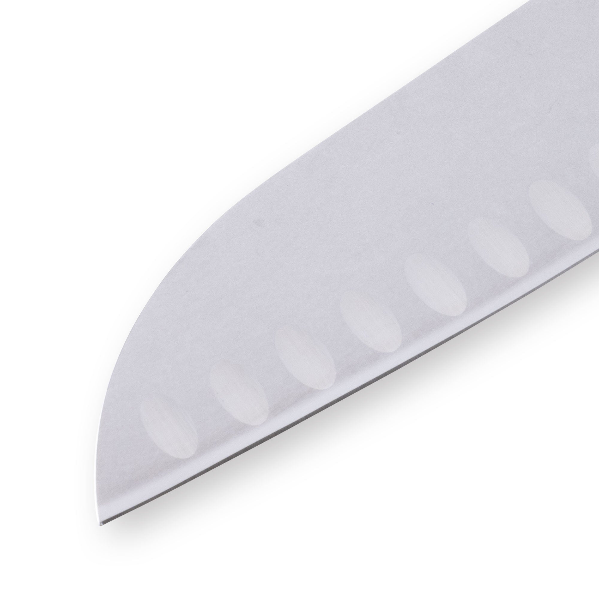 Custom Red Kullens Santoku Knife - 7"