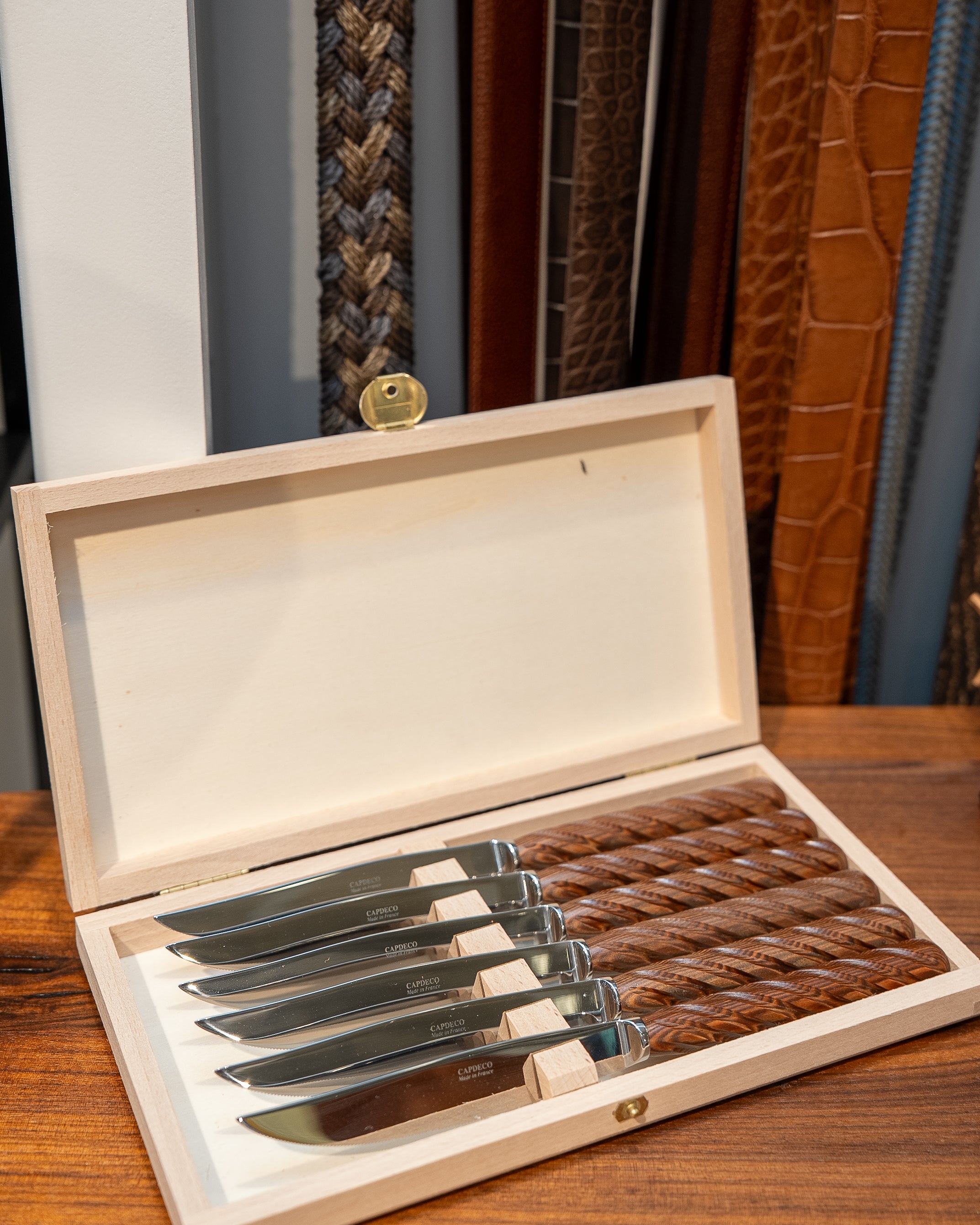 Eclipse Wood Steak Knives