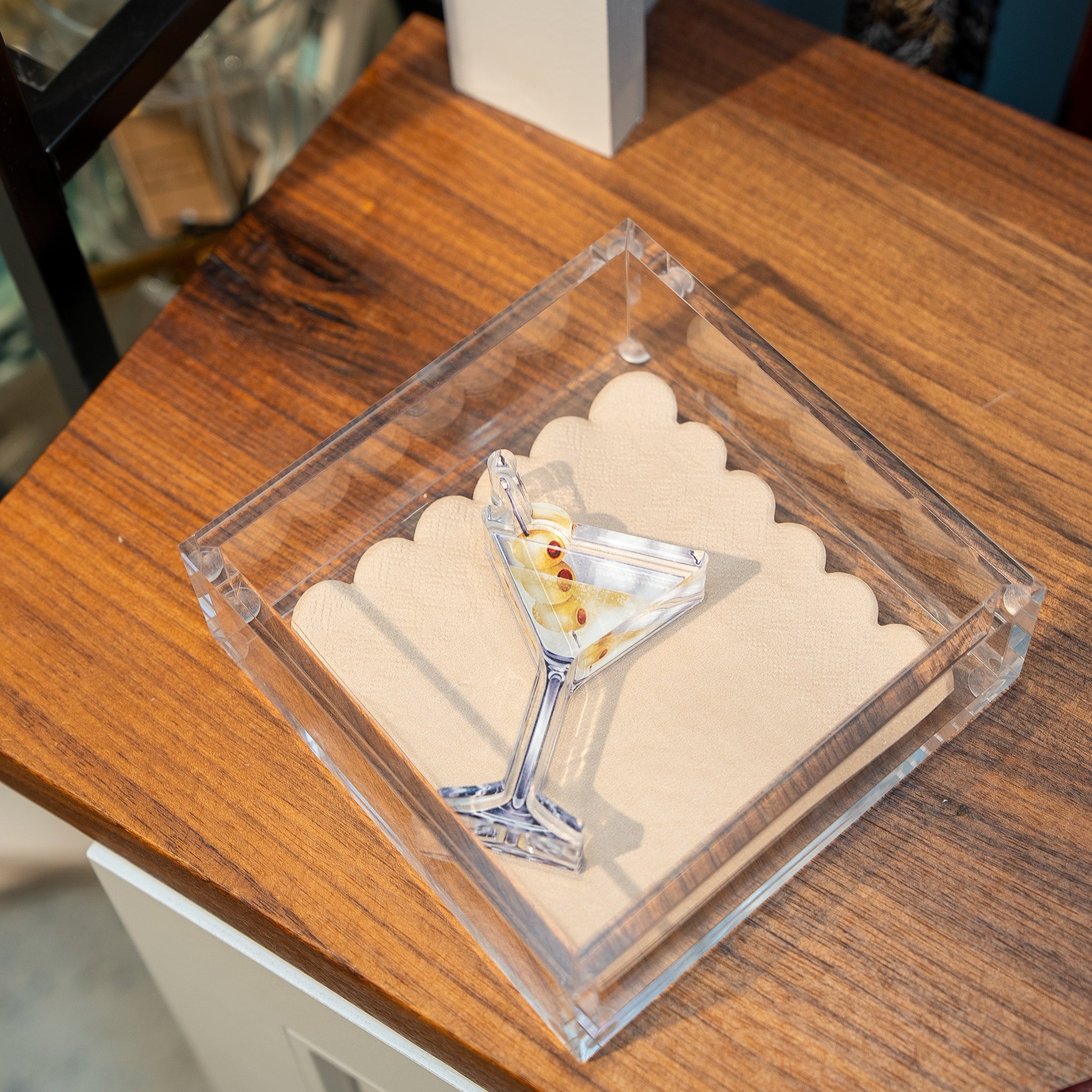 Martini Napkin Holder Set