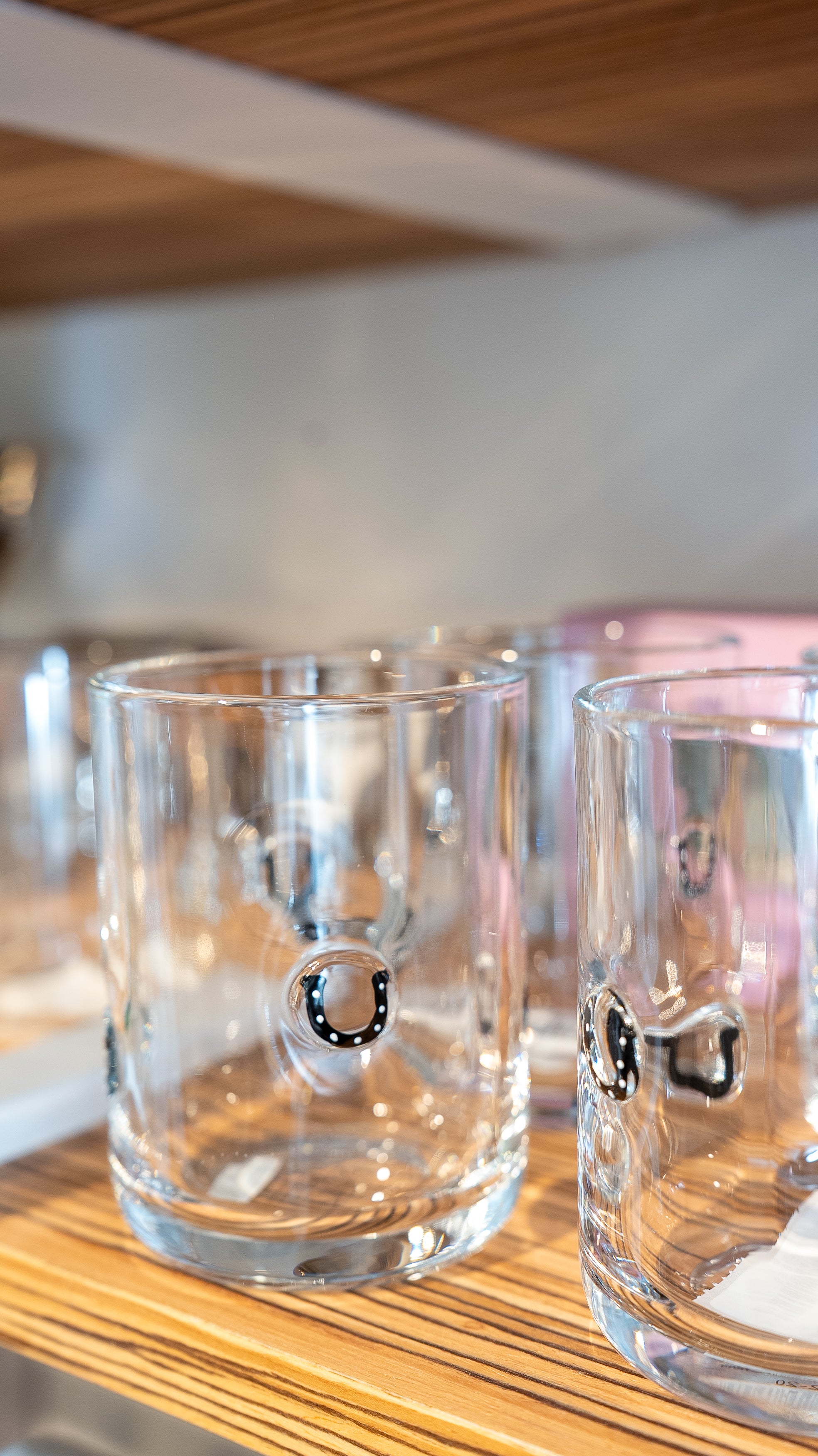 Black Horseshoe Double Old Fashioned Glass