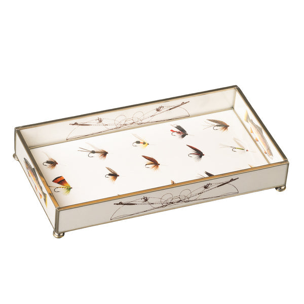 Trout Fly Glass Tray