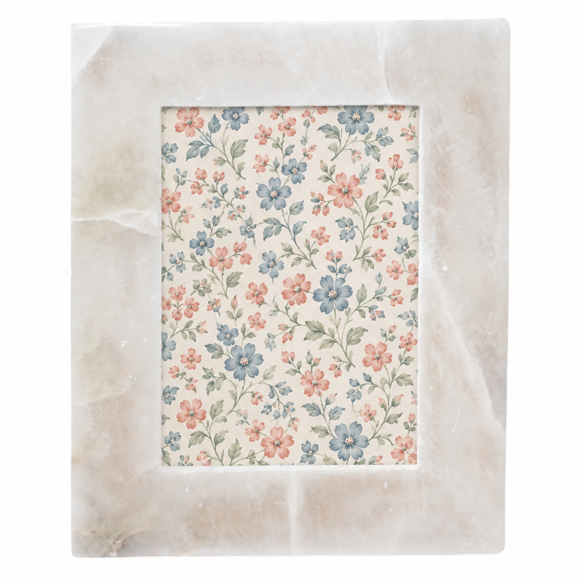 Alabaster Picture Frame 4x6 - White