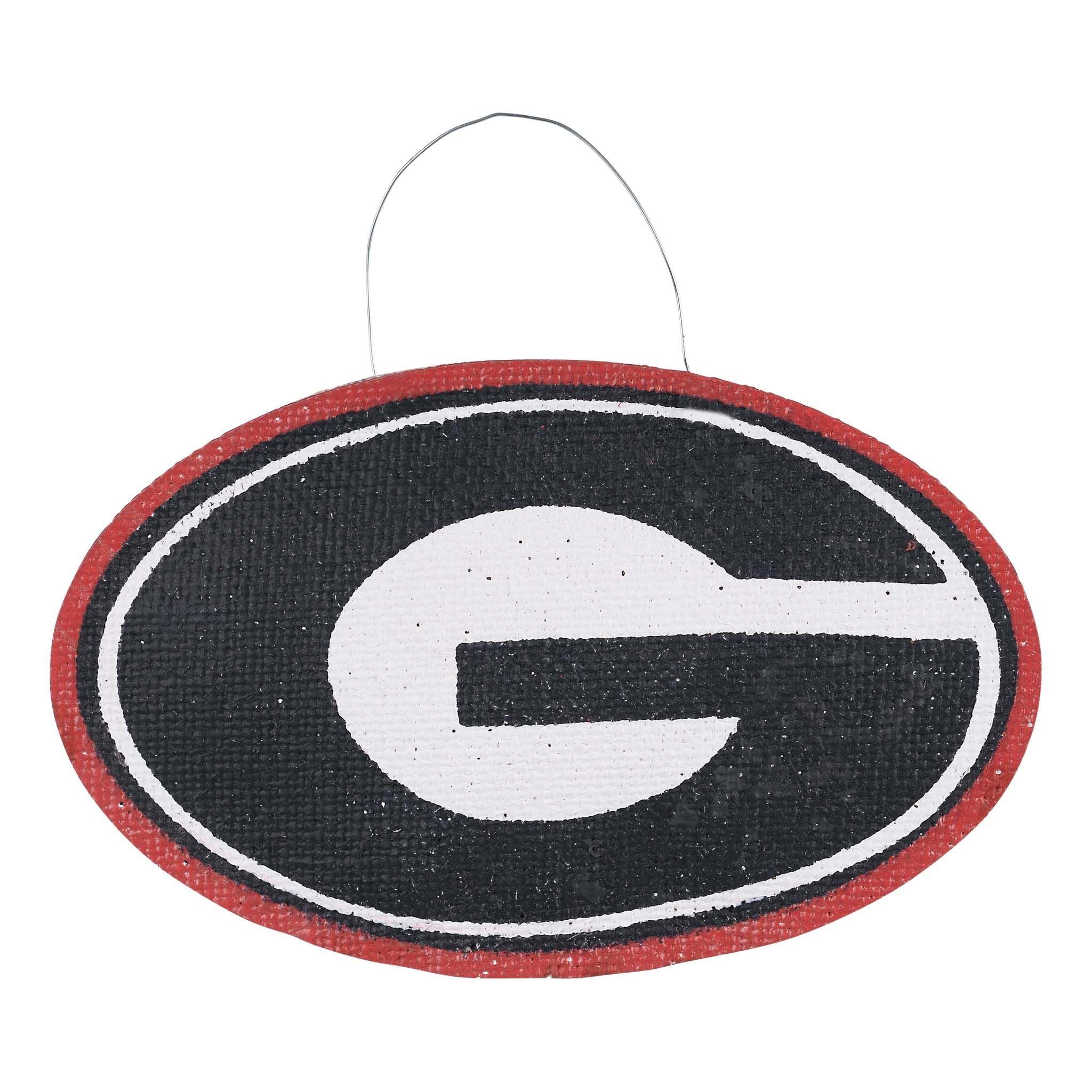 Small Georgia Logo Burlee Ornament