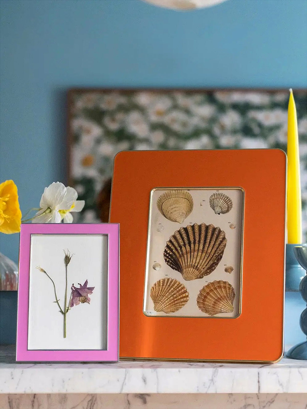 Enamel Studio Frame - Orange & Gold, 5x7