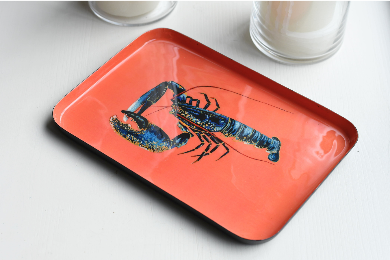 Le Homard Enamel Aluminum Tray - Large
