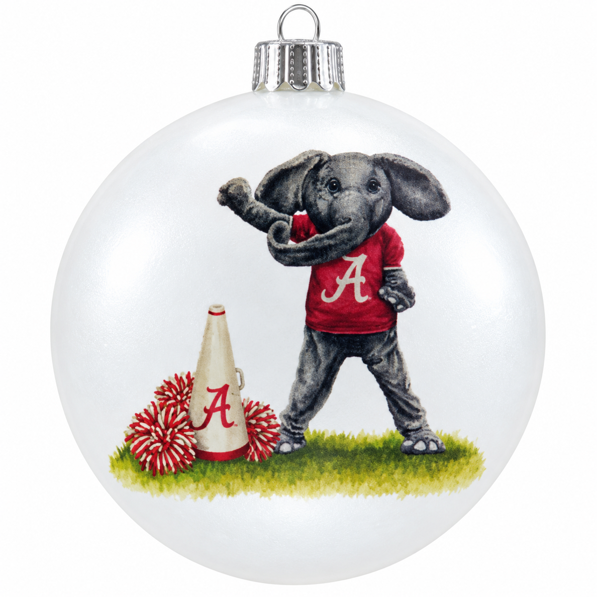 Alabama Spirit Glass Ball Ornament