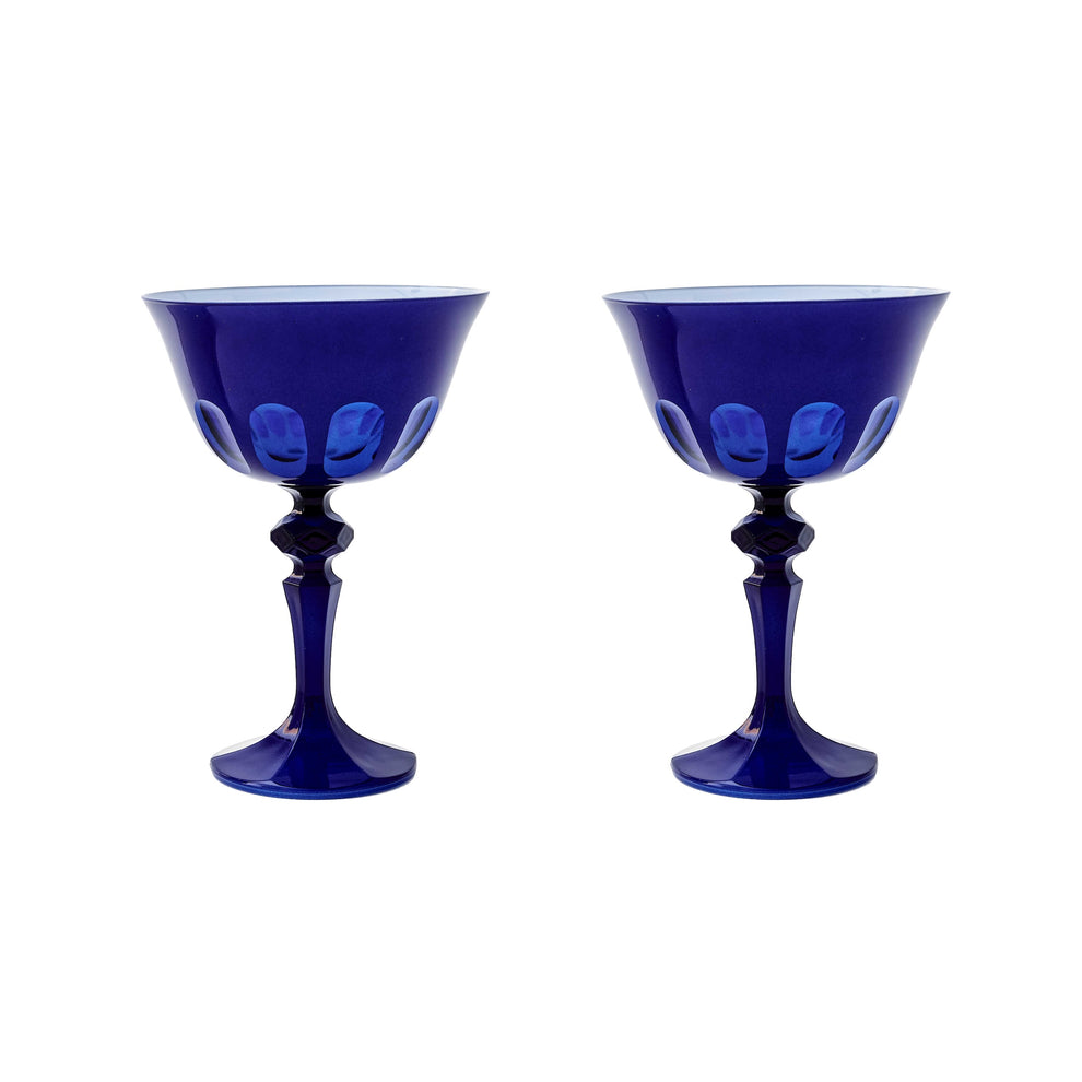 Rialto Glass Coupe Midnight - Set of 2